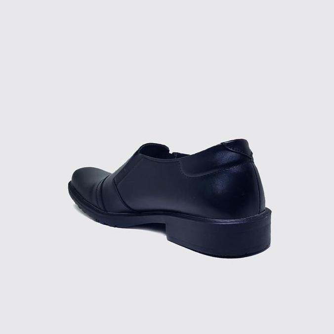 LEWIS X ZAGIB | Sepatu Pria Ukuran Besar Jumbo 43-47 Pantofel Kantor Meeting Cowok Slip Full Black