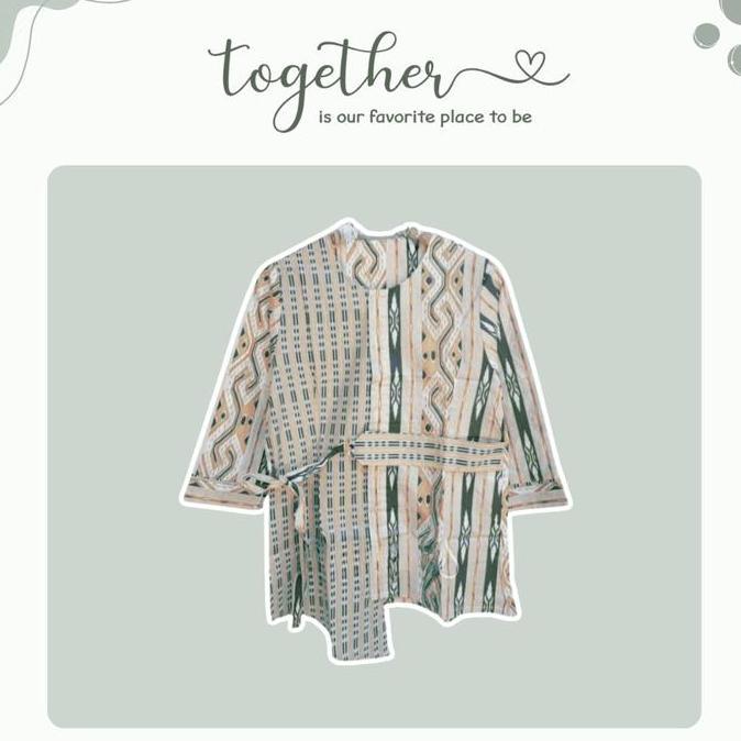 Outfit Kondangan Cewek Remaja (Blouse Batik + Rok Duyung + Jilbab Segi Empat) Setelan Rok 3in1 HO83N