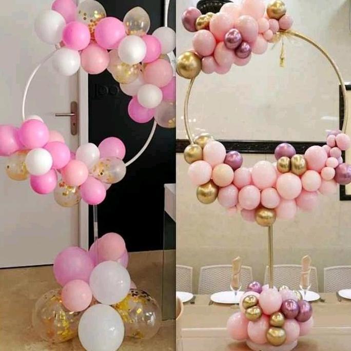 Standing Balon Lingkaran dekorasi ulang tahun tiang dekorasi