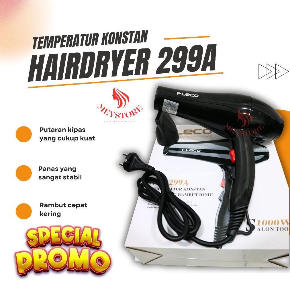 Hair Dryer Alat Pengering Rambut Fleco 299 299A 1000 Watt Untuk Salon Praktis Murah Bagus Hairdryer