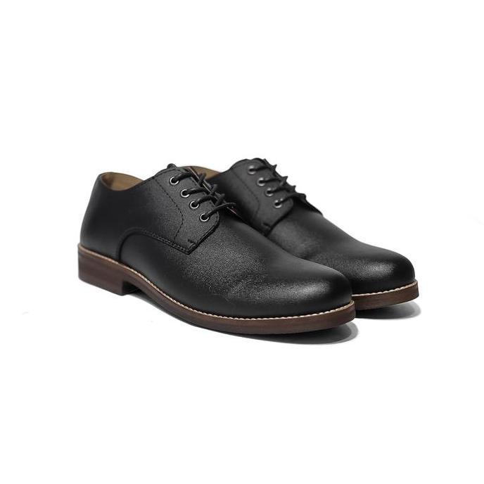 Sanada Derby Black dan Dark Brown - Brygan Craftmanship Sepatu Kerja Pantofel Pria Shoes Hitam