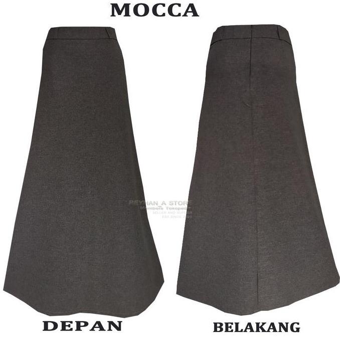DISKON ROK KERJA PANJANG HITAM A BAHAN FORMAL KANTOR / ROK PANJANG BENTUK A