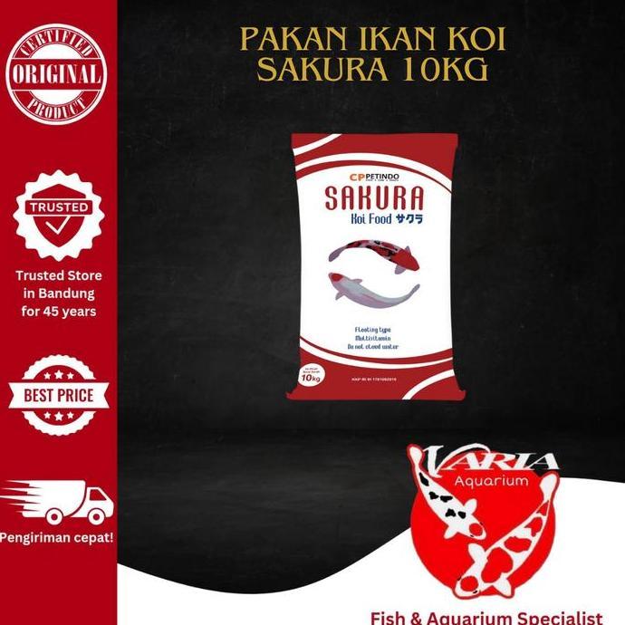 barkajule_ - pakan koi sakura 1 kg pakan ikan koi 1kg
