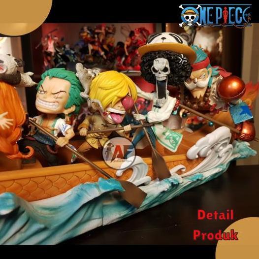 LIMITED ITEM  LARGE SIZE Statue Action Figure One Piece Mugiwara Crew on Dragon Boat Festival LB Stu