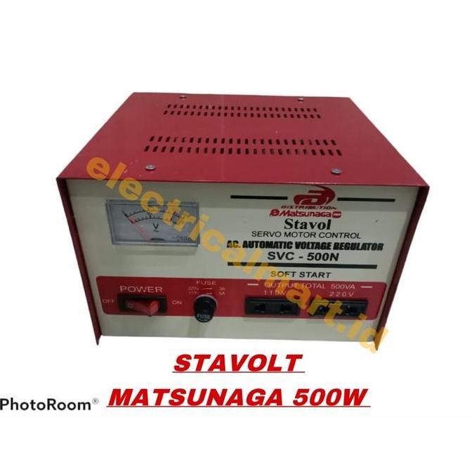 PROMO STAVOLT MATSUNAGA 500WATT STABILIZER MATSUNAGA 500VA ORIGINAL DAN TERPERCAYA