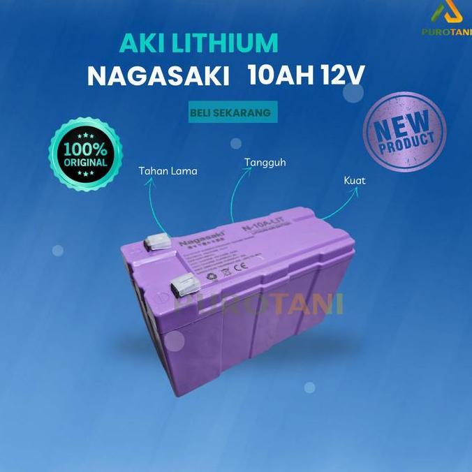 Aki Lithium 12V 8Ah 9Ah 10 Ah Sprayer Elektrik Nagasaki