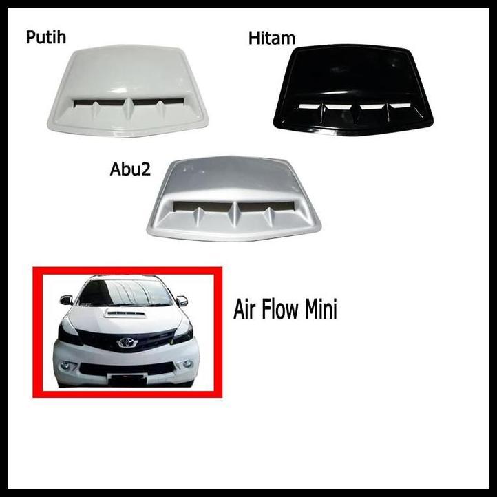 GRATIS ONGKIR SIDE AIR FLOW VARIASI KAP MESIN MOBIL ALL NEW BRIO UNIVERSAL 