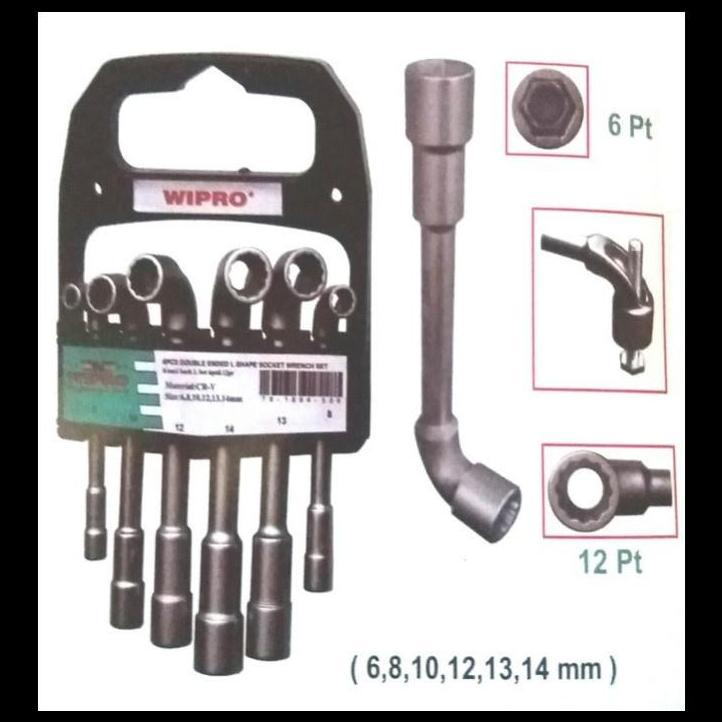 TERLARIS KUNCI SHOCK SOCK L SET 6 PT & 12 PT - WIPRO 