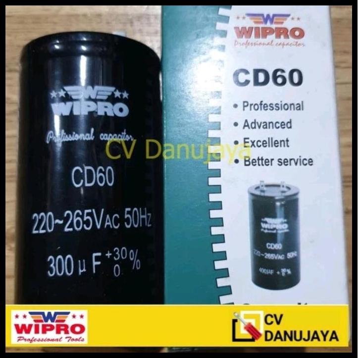 BEST DEAL CAPACITOR KAPASITOR 300 UF DINAMO STARTING 300UF MICRO CAPACITOR CD60 WIPRO 