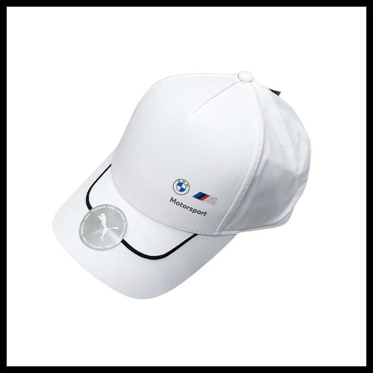 TERMURAH ORIGINAL BMW M MOTORSPORT LOGO CAP BASEBALL CAP TOPI WHITE BY PUMA 