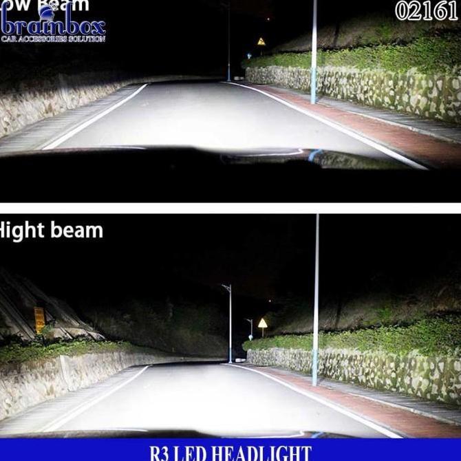 HIGH QUALITY R3 LED Headlight Lampu Tembak Sorot Head Lamp - 9005 / HB3 Original