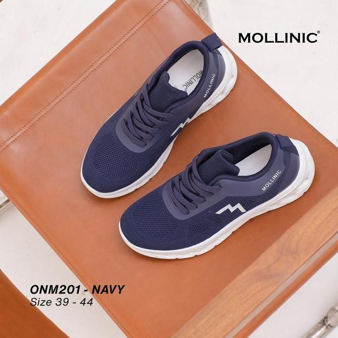MOLLINIC -  Sepatu Sport Pria Men Sneakers Olahraga Running Shoes Kasual Ringan Anti Slip [ONM.201]