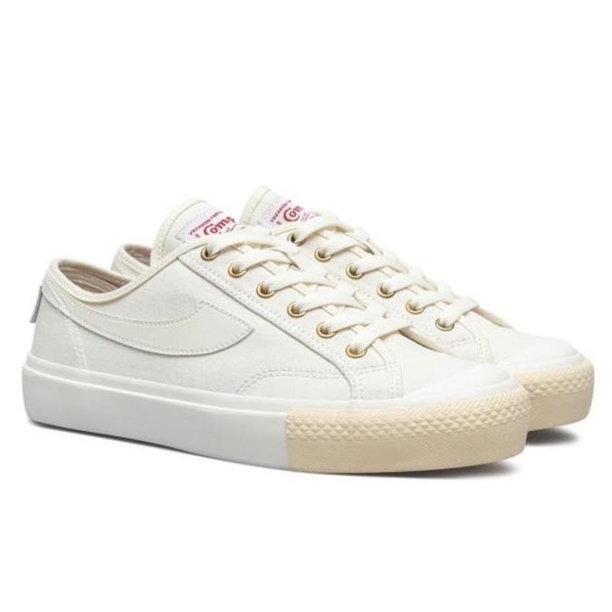 Sepatu Compass Gazelle Low Cream White Blue BNIB ORI 35-45