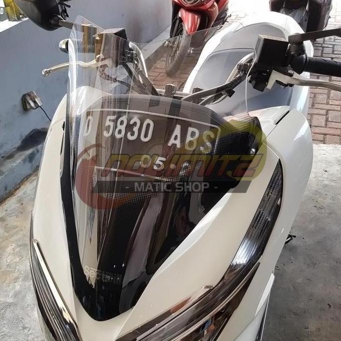 Windshield Sectbill Evo Visor Kaca Tameng Depan Honda PCX 150 Lokal