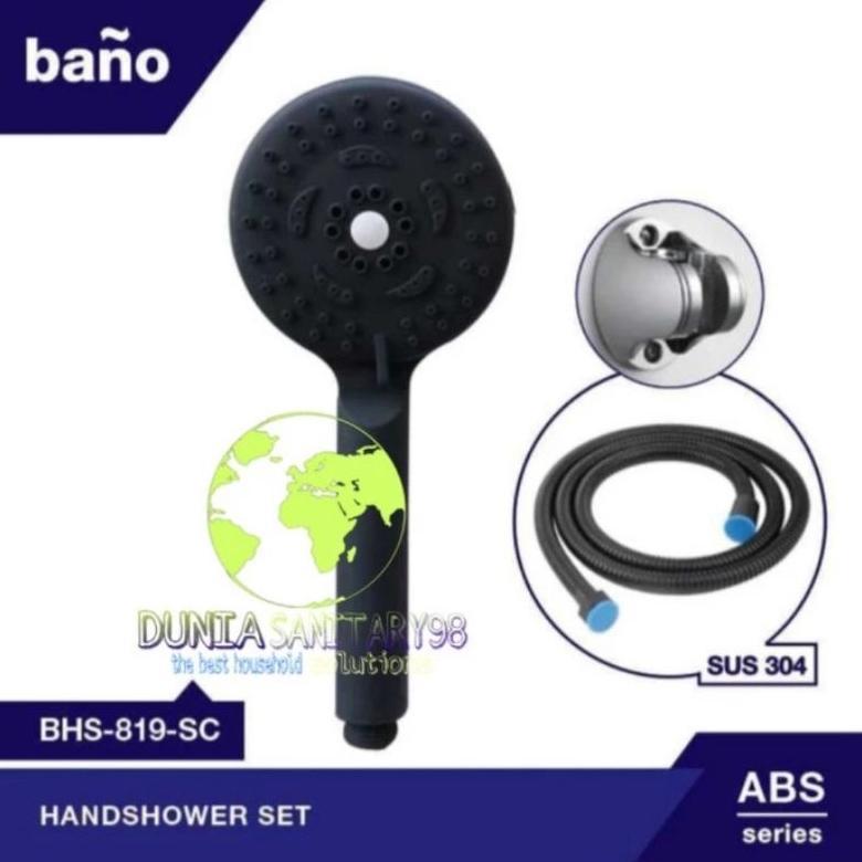 Hand shower Black Bano Shower kamar mandi Bano Hitam
