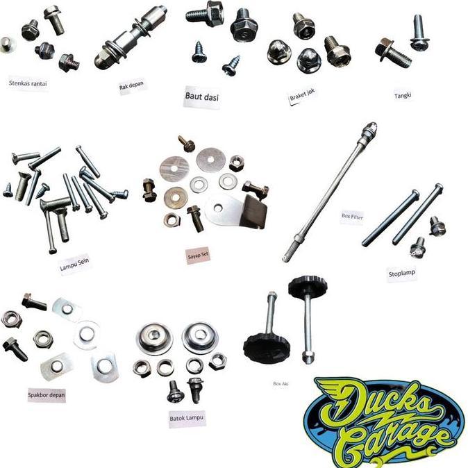 Baut Baud Body Fullset Honda C70 Detail Original Restock