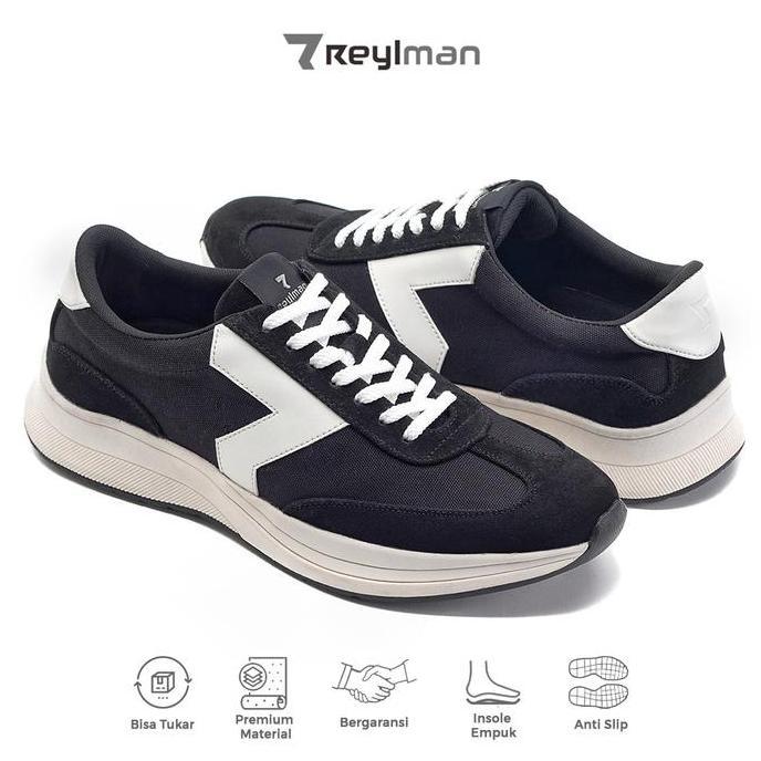 REYL MAN Luck Black Sepatu Sneakers Pria
