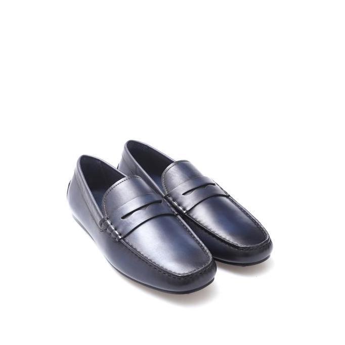 STEFAN NAVY Sepatu Kulit Loafers Pria by Mario Minardi