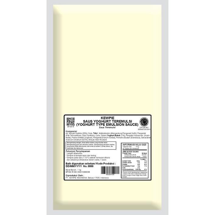 KEWPIE COOKING SAUCE YOGHURT MAYO 1KG HALAL SEHAT