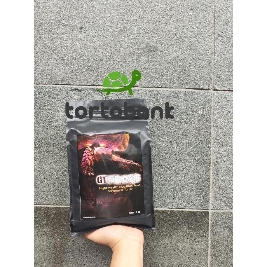 ORIGINAL GT FREEK TORTOISE FOOD - MAKANAN KURA GTFREEK - PELET KURA DARAT GTF - GT FREEK TURTLE FOOD