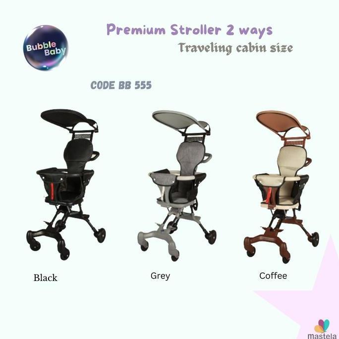 Terbaru Mastela Baby Stroller / Kereta Dorong Bayi 2 Arah Travelling Cabin Size Light Weight