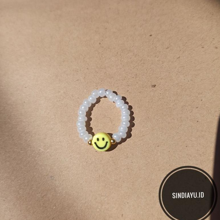 LIMITED` Cincin beads Smile | Ring Beads Smile | Cincin Smile | Korean Ring | Cincin KPOP | Cincin B