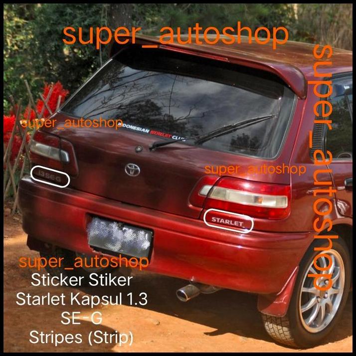 GRATIS ONGKIR STICKER STIKER STARLET 1.3 SE-G 1SET