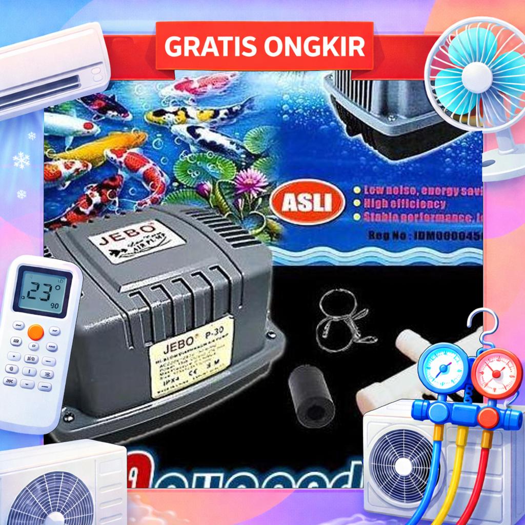 Pompa Udara/Air Pump Aquarium Kolam Jebo P-30 Sameday