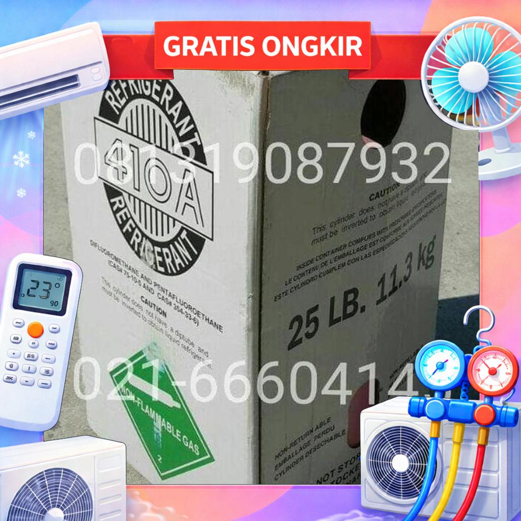Freon Ac R410 A Refrigerant Tabung 11.3 Kg. Freon R410 Gosend