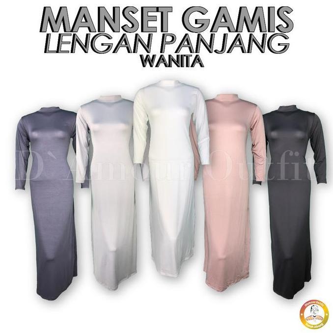 Manset Gamis, Manset Gamis Lengan Panjang, Manset Gamis Polos Hal 1