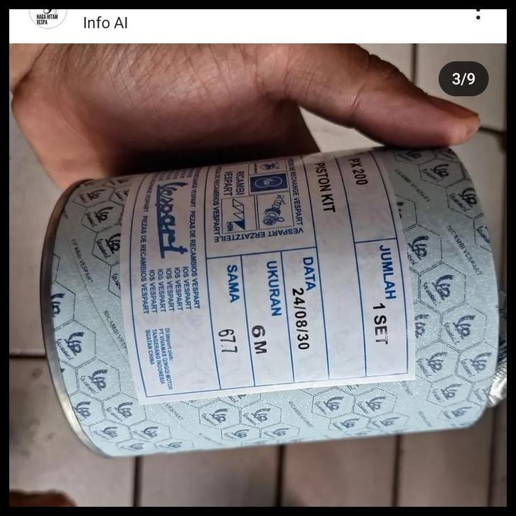 BEST DEAL SEHER VESPA 200CC SPARTAN/EXCEL 200 TAIWAN BARU UKURAN GEDE 6M