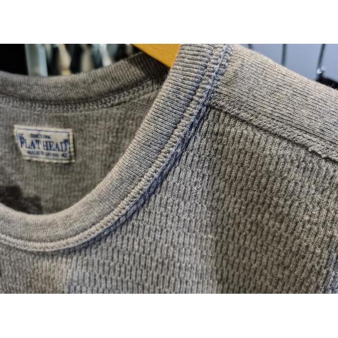 The Flat Head Shoulder Pad Thermal Flying Wheel T-shirt - Grey