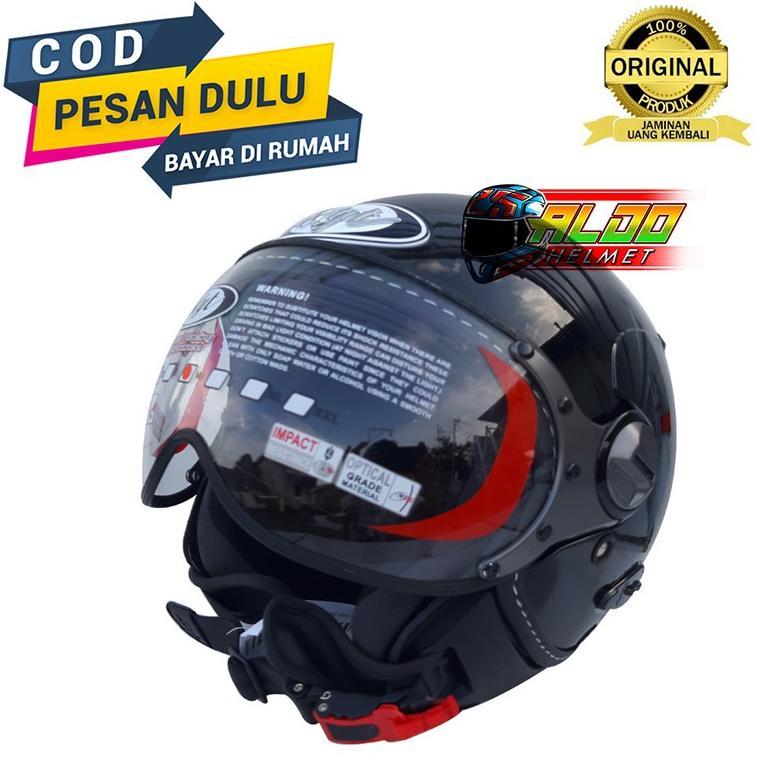 HELM KYT ELSICO HELM KYT TERBARU HELM KYT ELSICO SOLID BLACK METALIC
