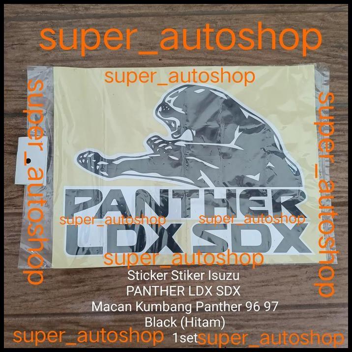 HOT DEAL STICKER STIKER ISUZU PANTHER LDX SDX MACAN KUMBANG PANTHER 96 97 BLACK 