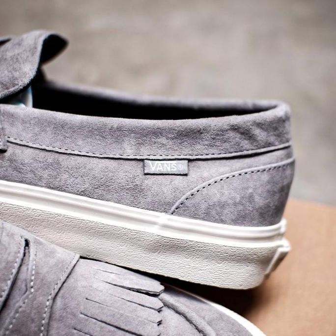 Sepatu Vans Loafer Suede Japan Grey Whisper [100% Orinal Resmi]