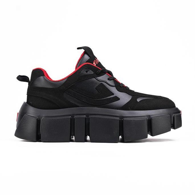 SEPATU SNEAKERS JOHNSON - EARTH BLACK