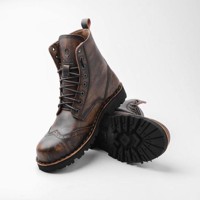 PIEDE - Sturdy Series Brush Off Leather safety Shoes