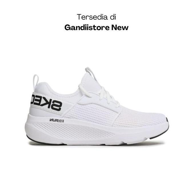 Sepatu Sneakers Pria Skechers Go Run Elevate 220329/WHT White Men BNIB