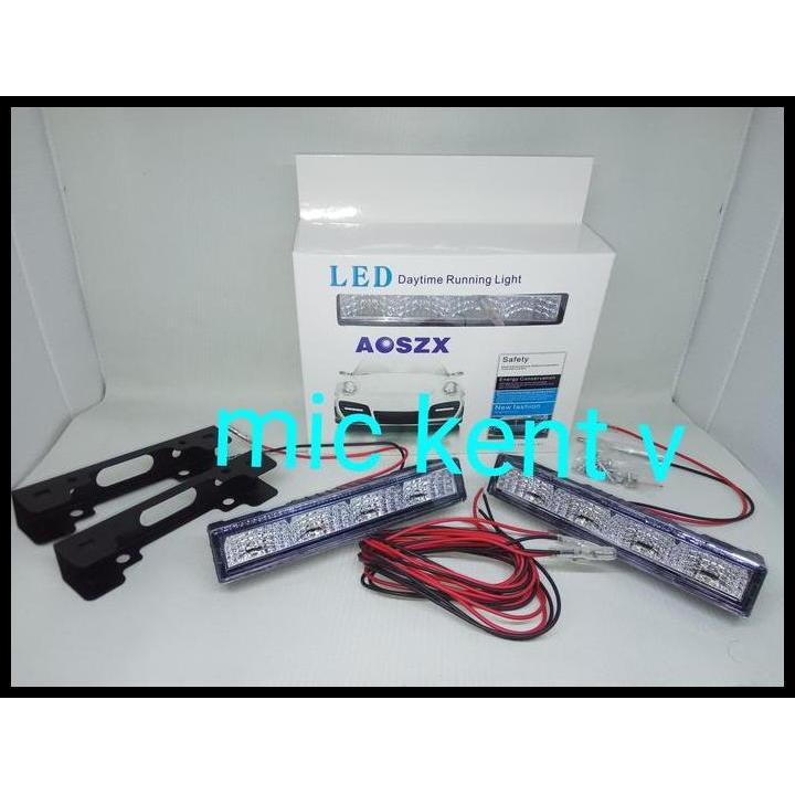 TERLARIS LAMPU LED BUMPER DRL 4 LED MODEL NEW MOBIL FREED