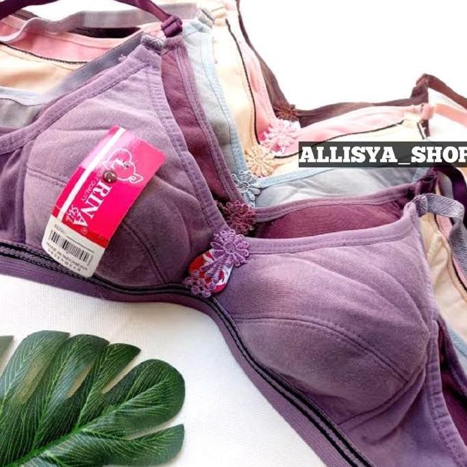 1 PCS&3 PCS BRA BH SPORT TANPA BUSA TANPA KAWAT LORINA BAHAN SUPERSOFT SIZE 40 -42 Pakaian dalam wan