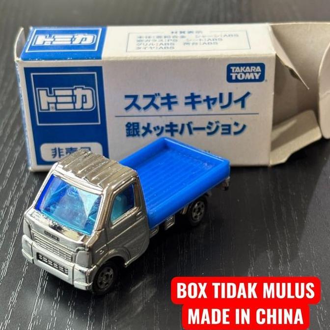 Tomica Suzuki Carry Silver Biru Diecast