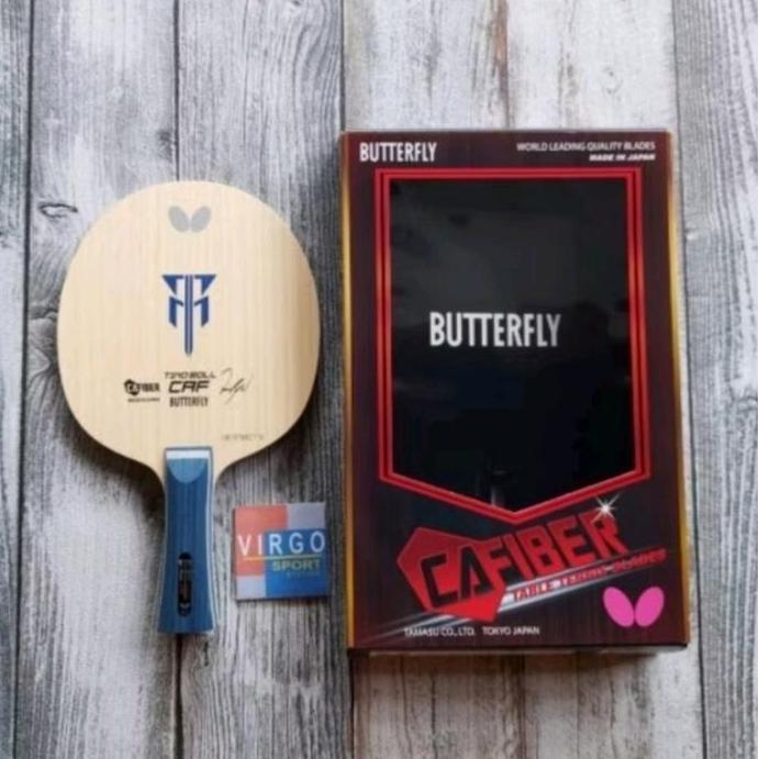 Butterfly Timoboll CAF carbon kayu Blade bet pingpong 100% 