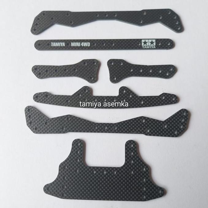 BEMPER TAMIYA SET CARBON MEMBRAN FOR FMA DAN MA CHASSIS
