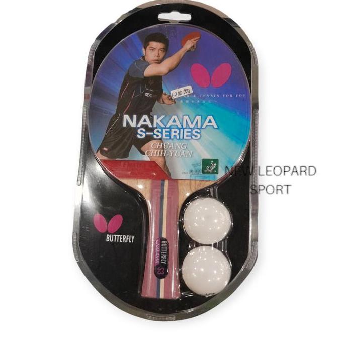 Bet Pingpong Butterfly NAKAMA S- SERIES / Bet Tenis Meja Butterfly