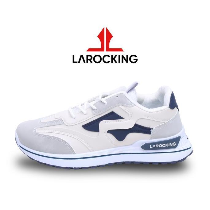 Larocking - Myth Putih Navy | Sepatu Sneakers Casual Gym