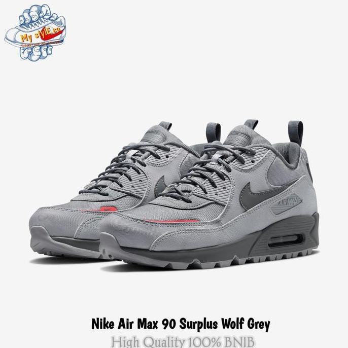 Sepatu Air Max 90 Surplus Wolf Grey 100% BNIB