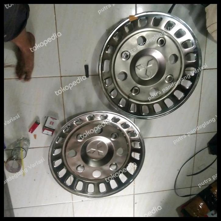 TERBARU DOP RODA MOBI UNIVERSAL TRUK FUSO RING 20 DEPAN LUBANG 8 2 PCS BAHAN STENLIS 