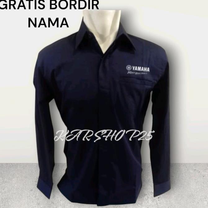 KEMEJA YAMAHA LENGAN PANJANG TERBARU SERAGAM PDH YAMAHA ATASAN BAJU YAMAHA BSIZE KEMEJA YAMAHA