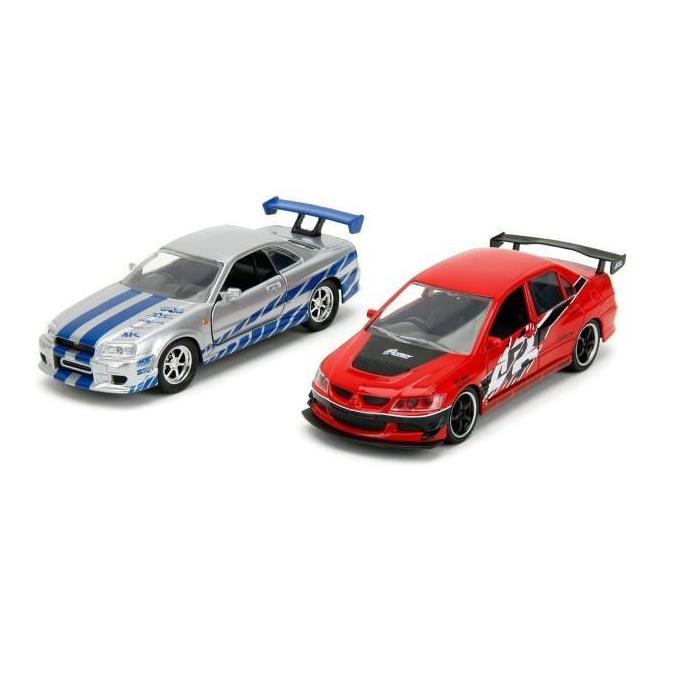 Jada 1:32 - Fast & Furious Twin Pack Lancer IX & Nissan Skyline GT-R