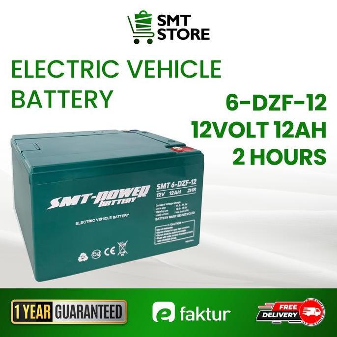 Baterai Kering Sepeda Listrik / Baterry Sepeda Listrik SMT 6DZM-12AH